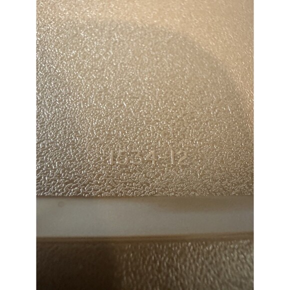 VTG Tupperware Square Plates (6) #1534 Lunch Picnic Camp Autumn Colors Avocado - Picture 8 of 10